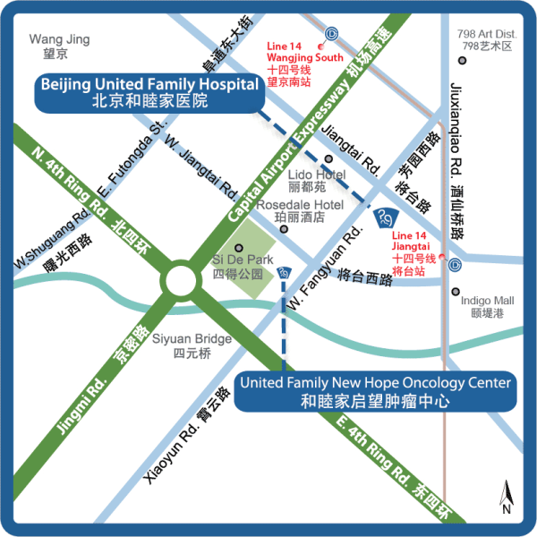 United Family New Hope Oncology Center Map 