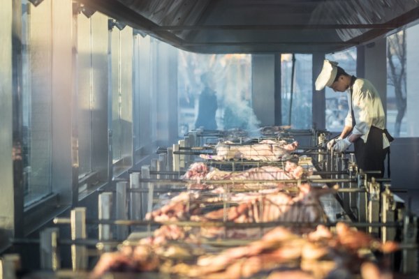 Spit-roast Lamb Dinner