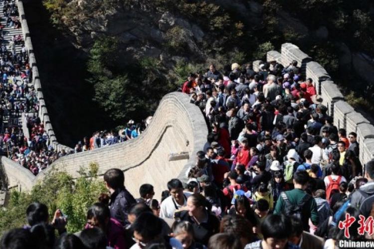 Crowds Descend on Beijing During the October Holiday