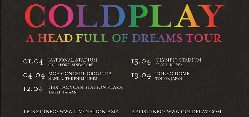 Concert Watch: Metallica Tix on Sale at 2pm Today; Coldplay to Play Beijing in April?