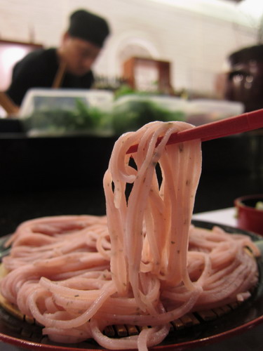 Sakura Soba: Cherry-flavored Noodles at Sobajin | the Beijinger
